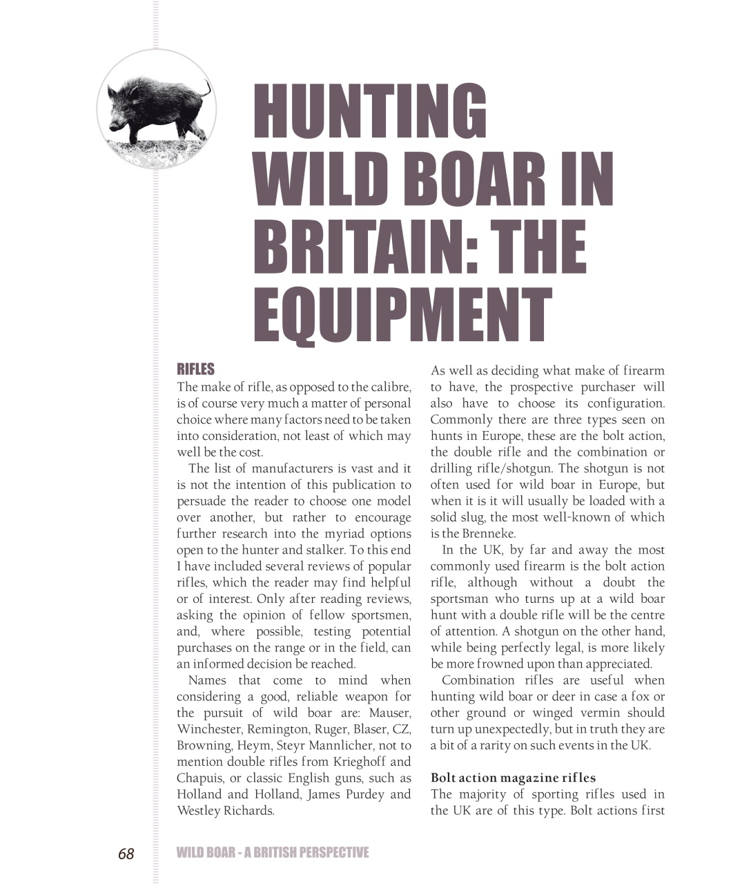 Sporting Rifle Books Preview Pages