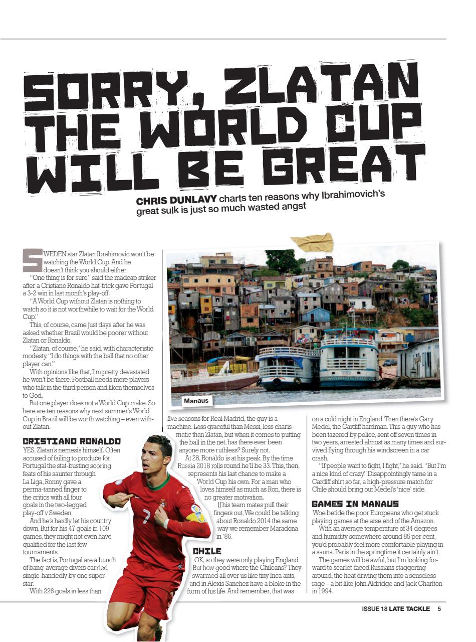 Late Tackle Football Magazine Preview Pages