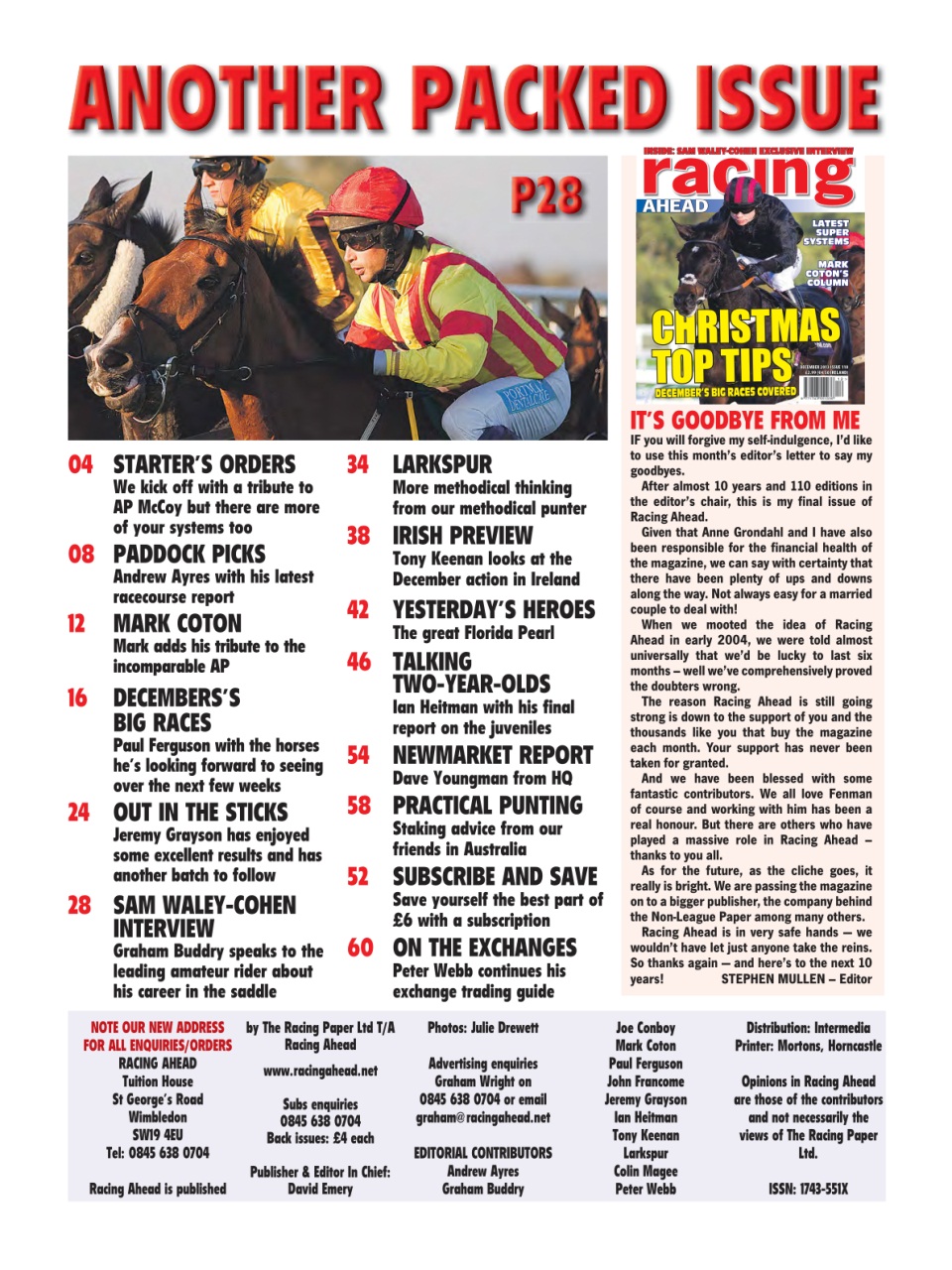 Racing Ahead Preview Pages
