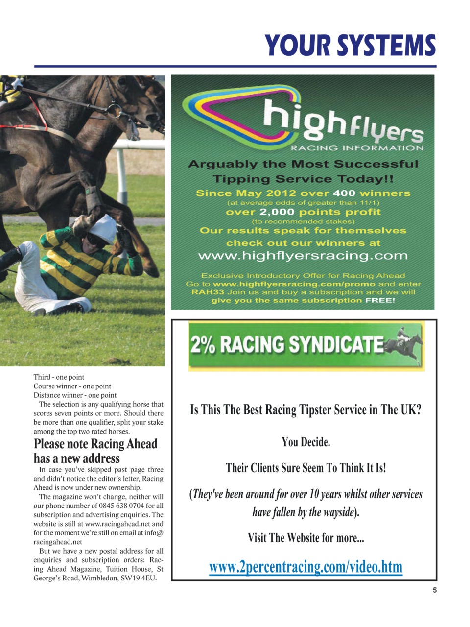 Racing Ahead Preview Pages