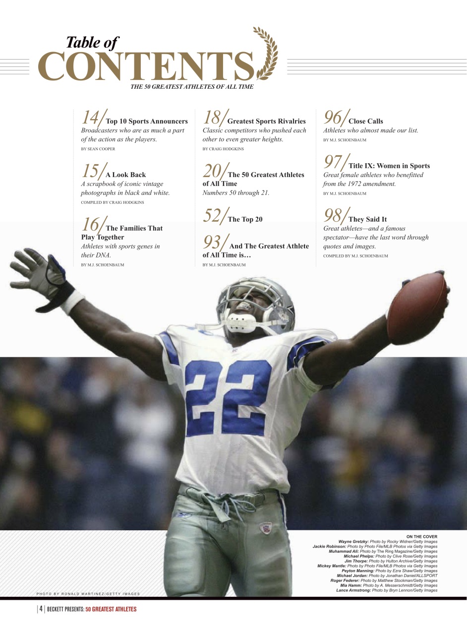 Beckett Football Magazine Preview Pages