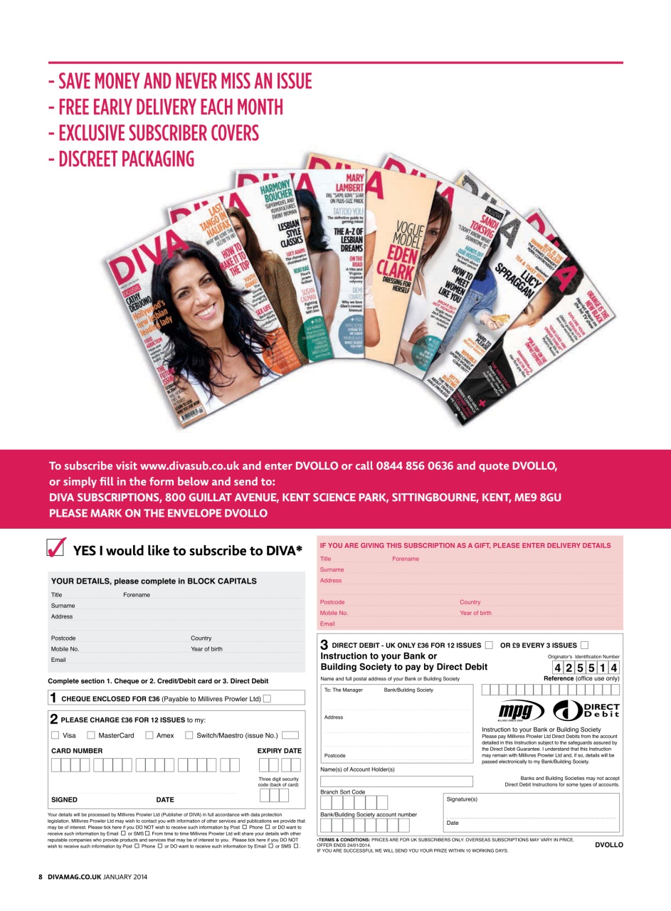 DIVA Magazine Preview Pages