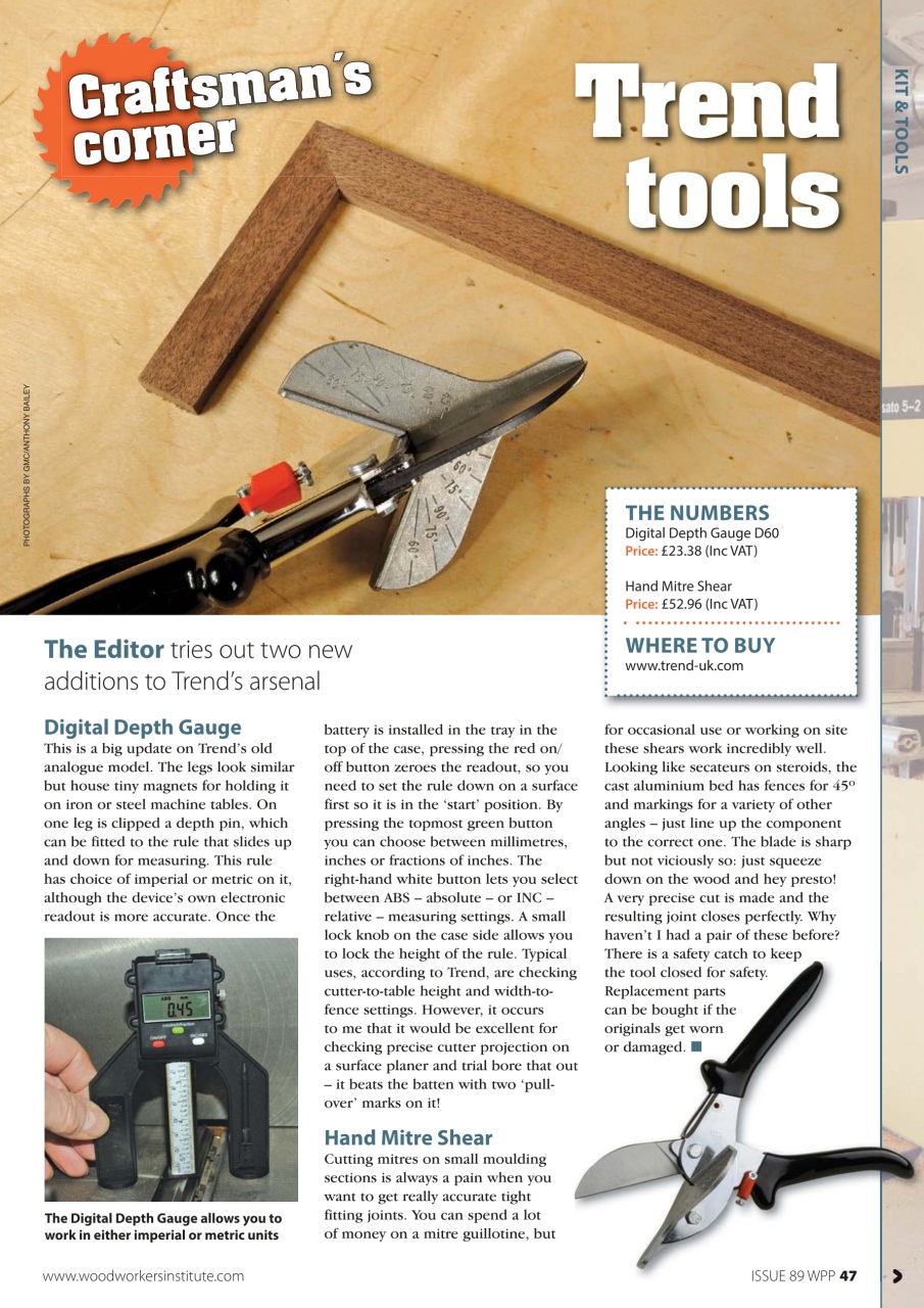 Woodworking Crafts Magazine Preview Pages