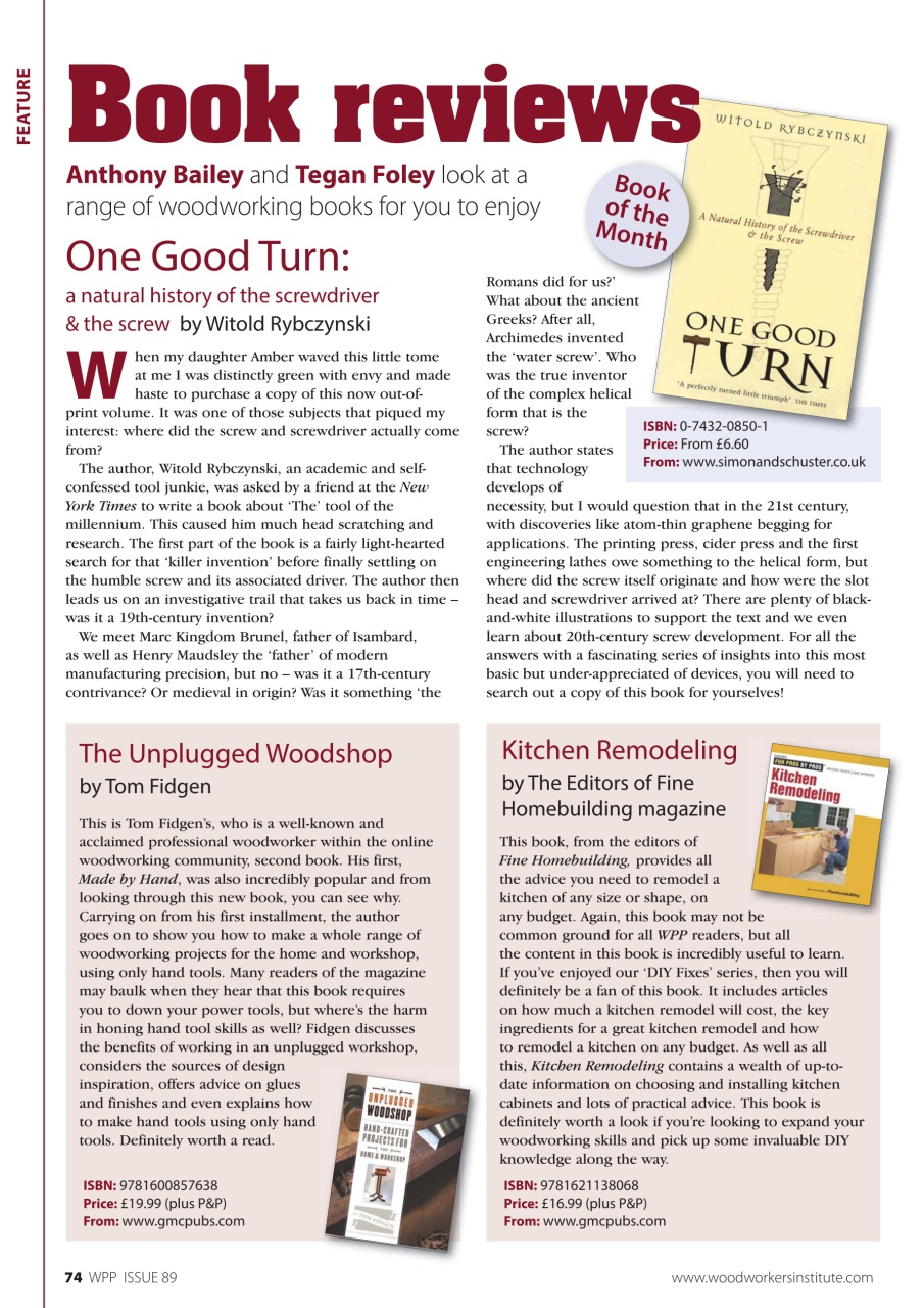 Woodworking Crafts Magazine Preview Pages