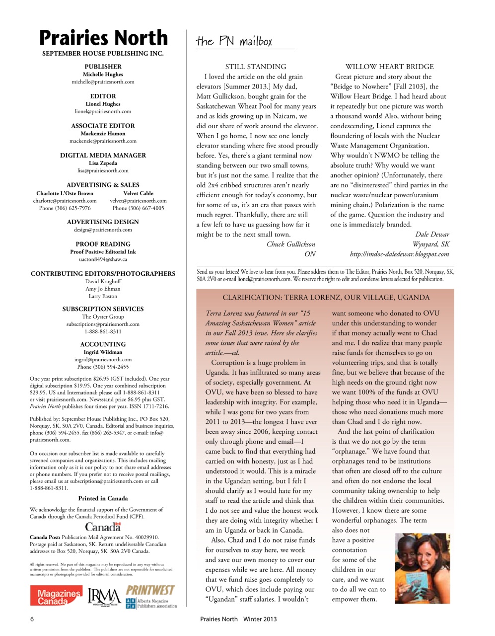 Prairies North Magazine Preview Pages
