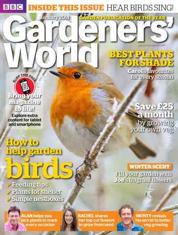 BBC Gardeners’ World Magazine issue January 2014