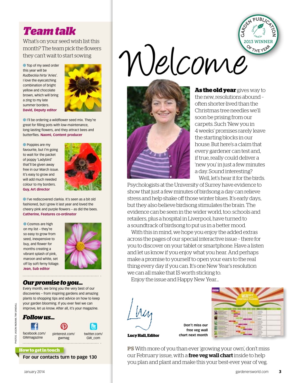 BBC Gardeners’ World Magazine Preview Pages
