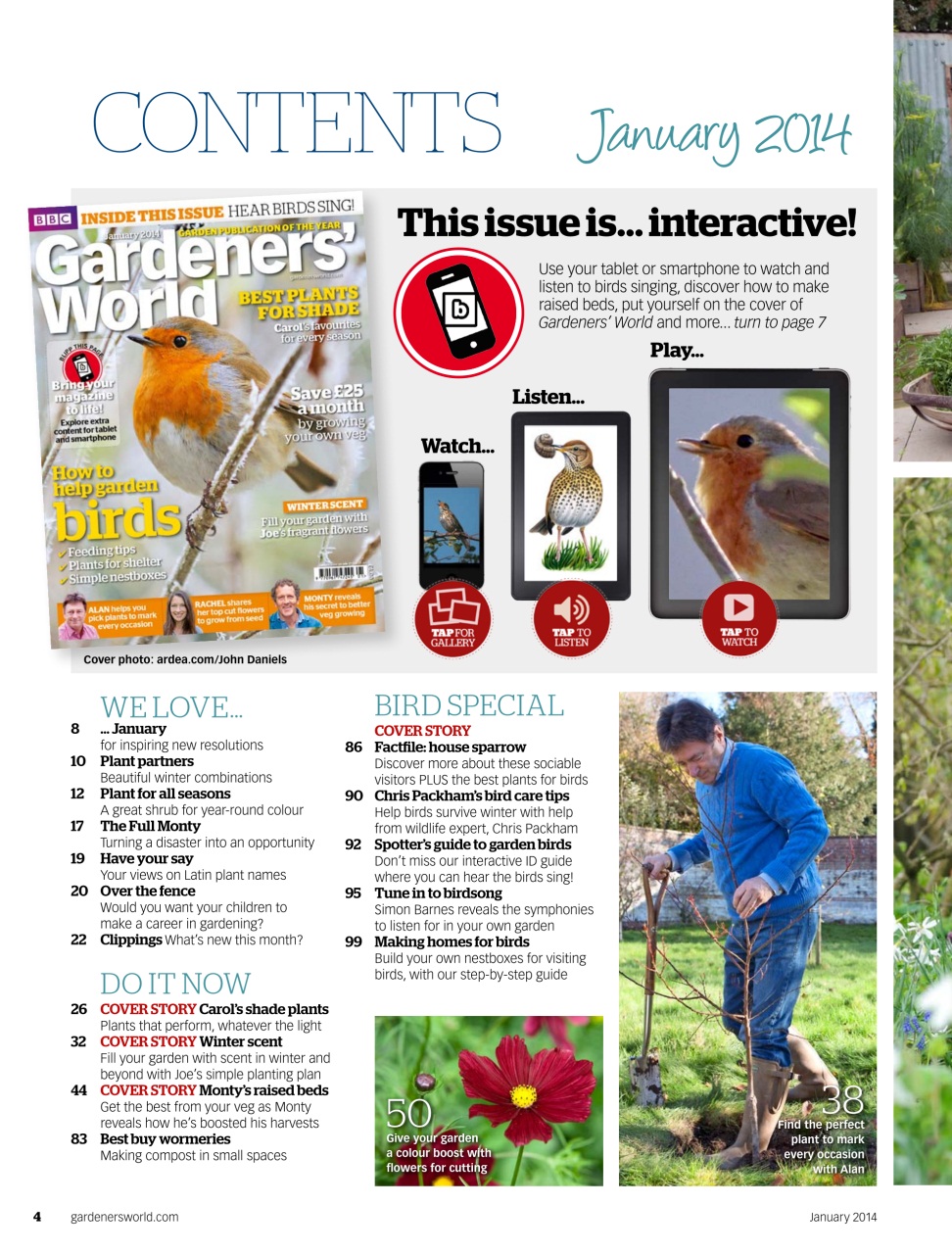 BBC Gardeners’ World Magazine Preview Pages