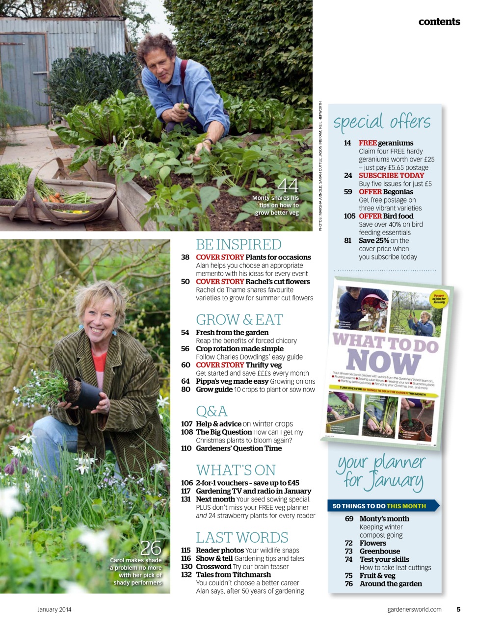 BBC Gardeners’ World Magazine Preview Pages