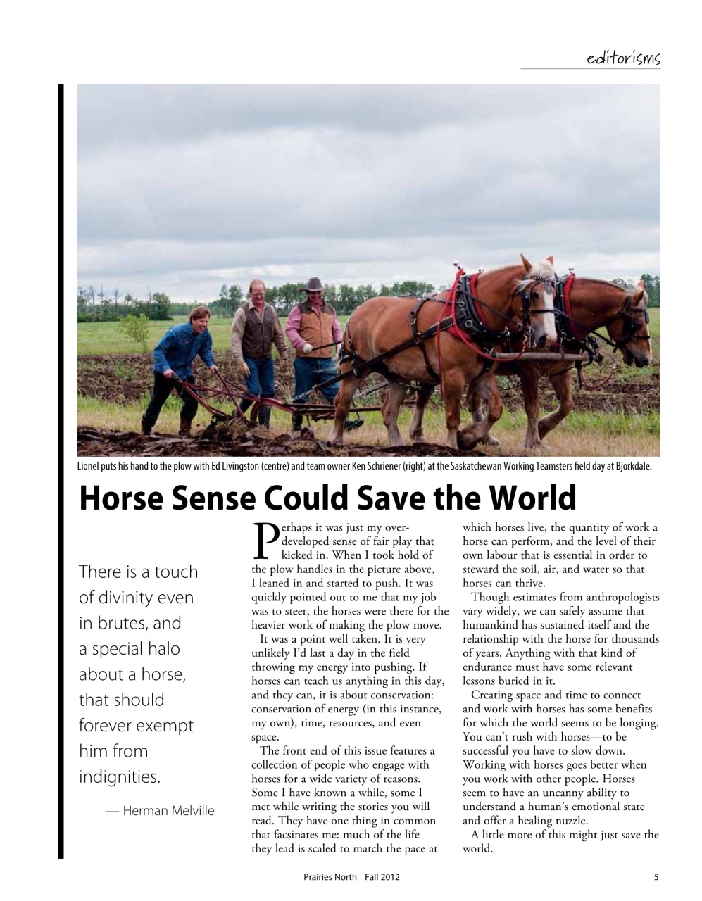 Prairies North Magazine Preview Pages