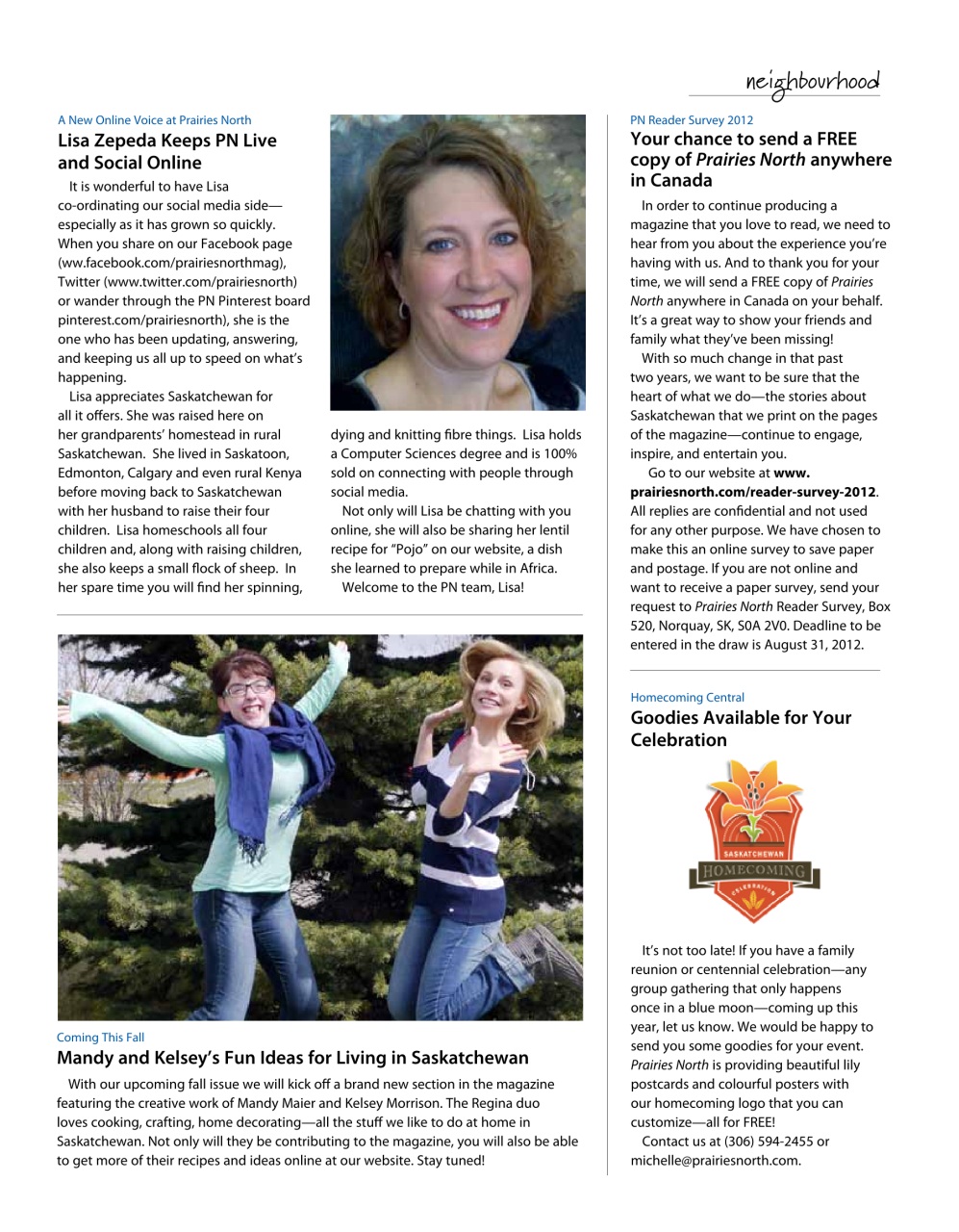 Prairies North Magazine Preview Pages