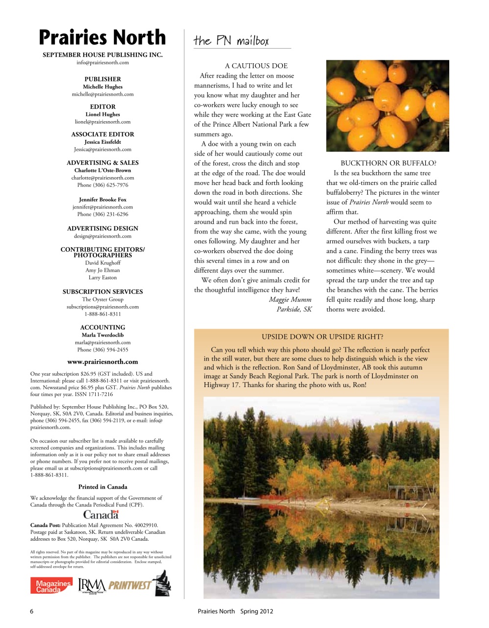 Prairies North Magazine Preview Pages