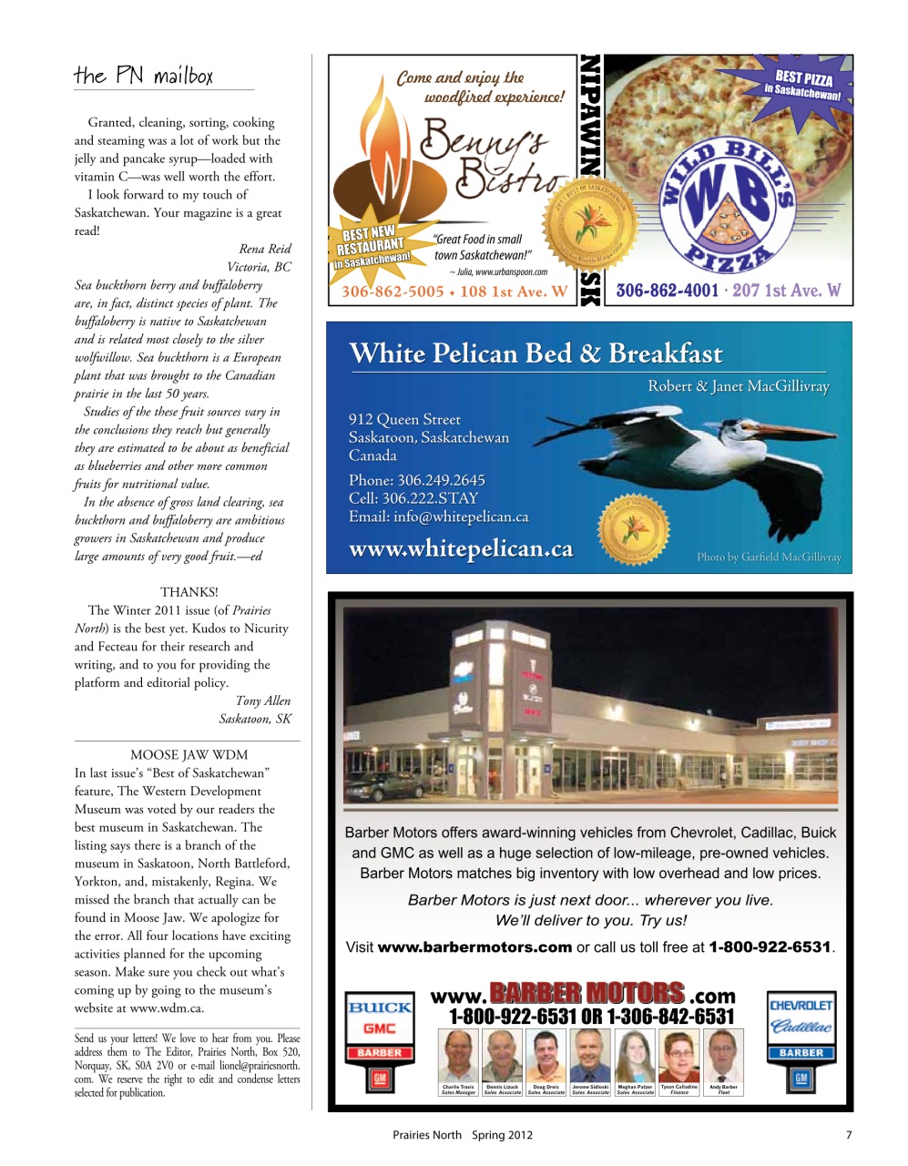 Prairies North Magazine Preview Pages