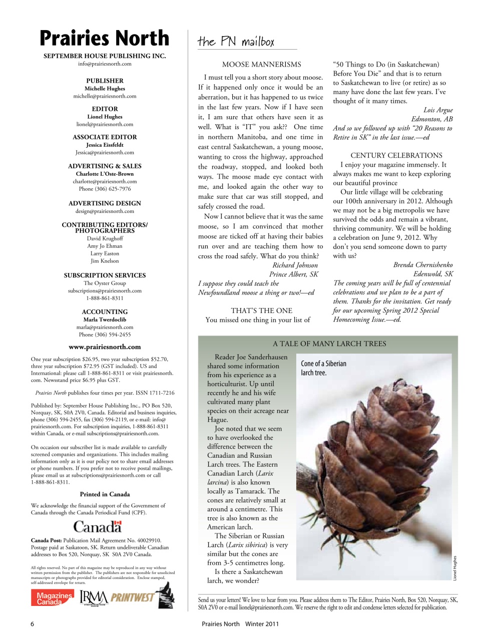Prairies North Magazine Preview Pages