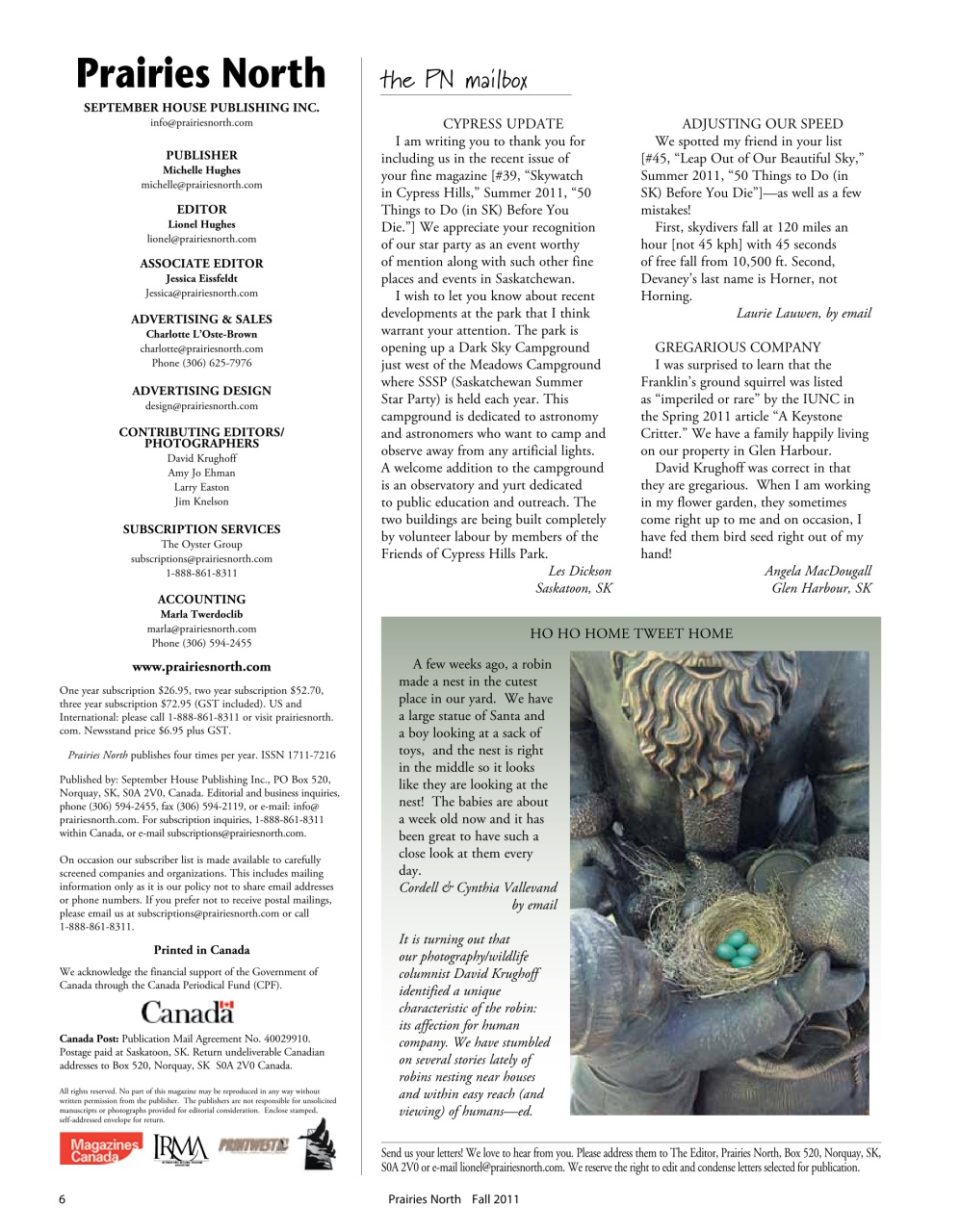 Prairies North Magazine Preview Pages