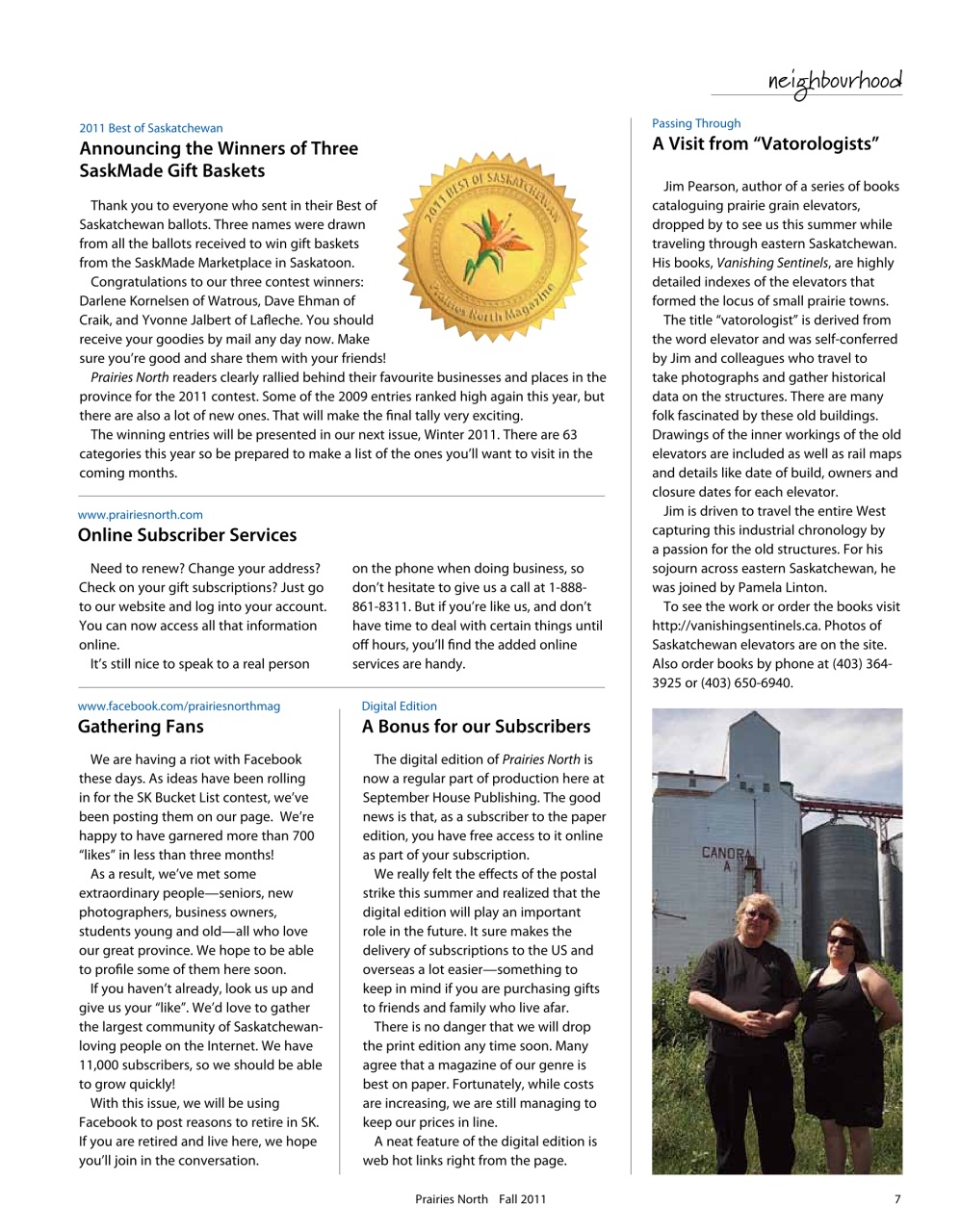 Prairies North Magazine Preview Pages