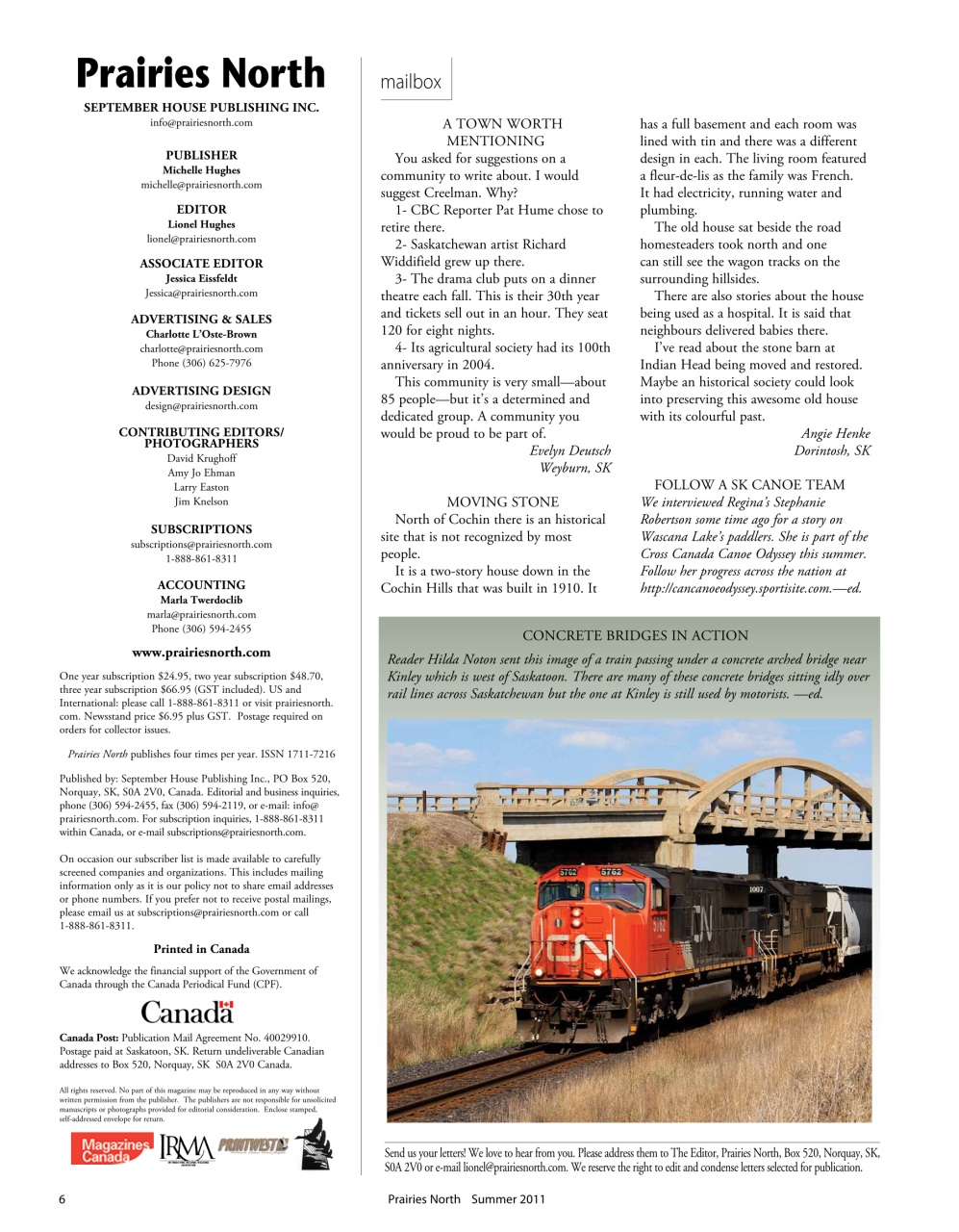 Prairies North Magazine Preview Pages