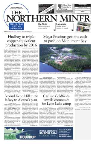 The Northern Miner issue Vol. 99 No. 44