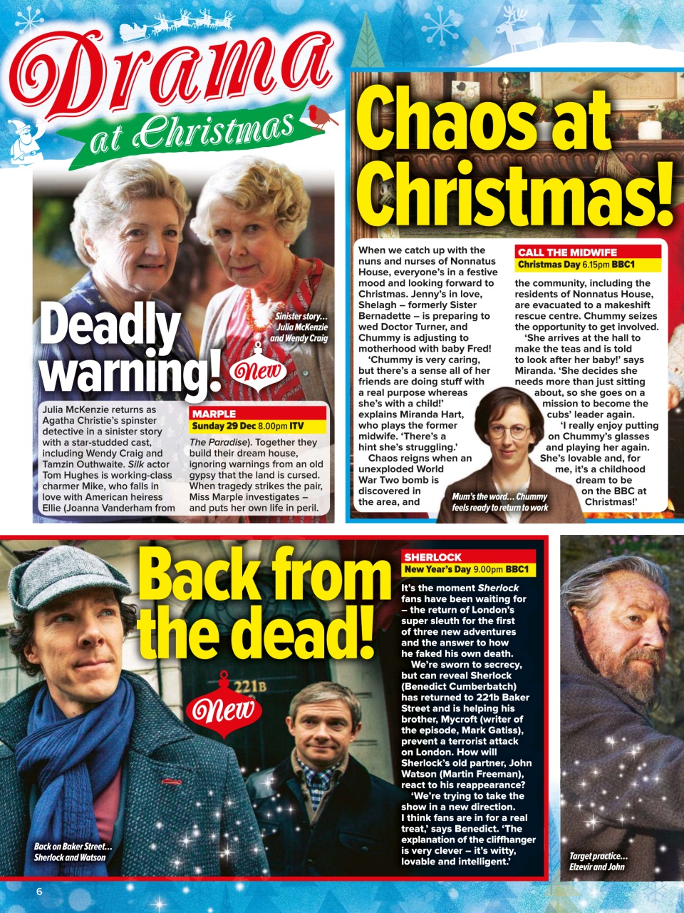 What's on TV Preview Pages