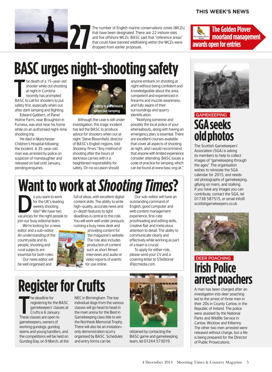 Shooting Times & Country Preview Pages