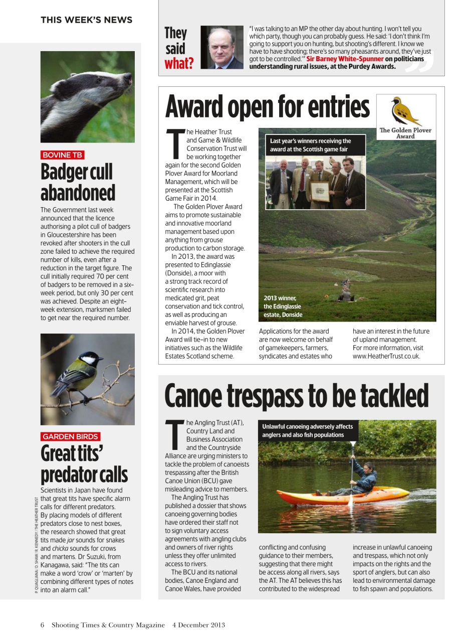 Shooting Times & Country Preview Pages