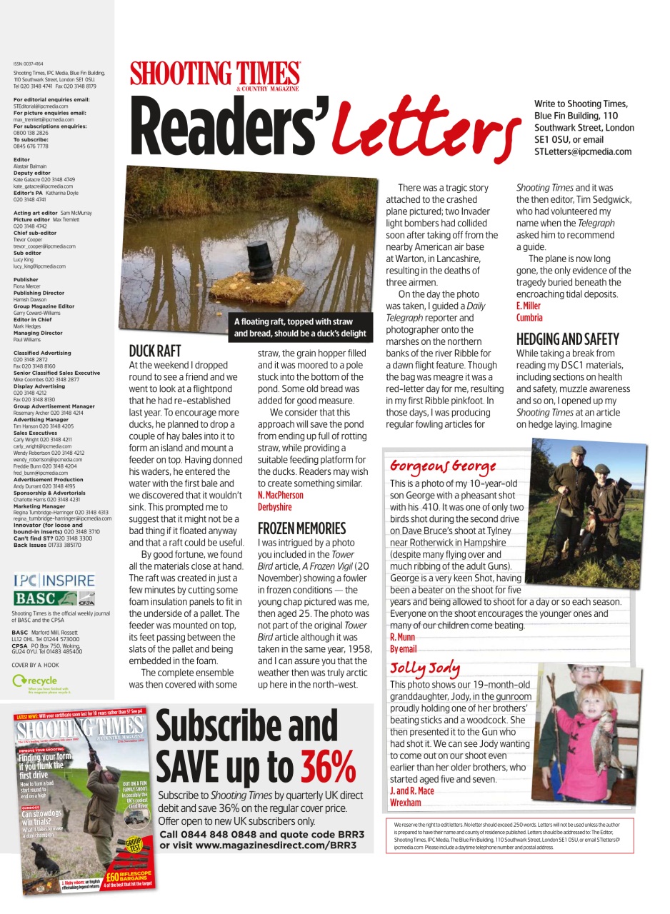 Shooting Times & Country Preview Pages