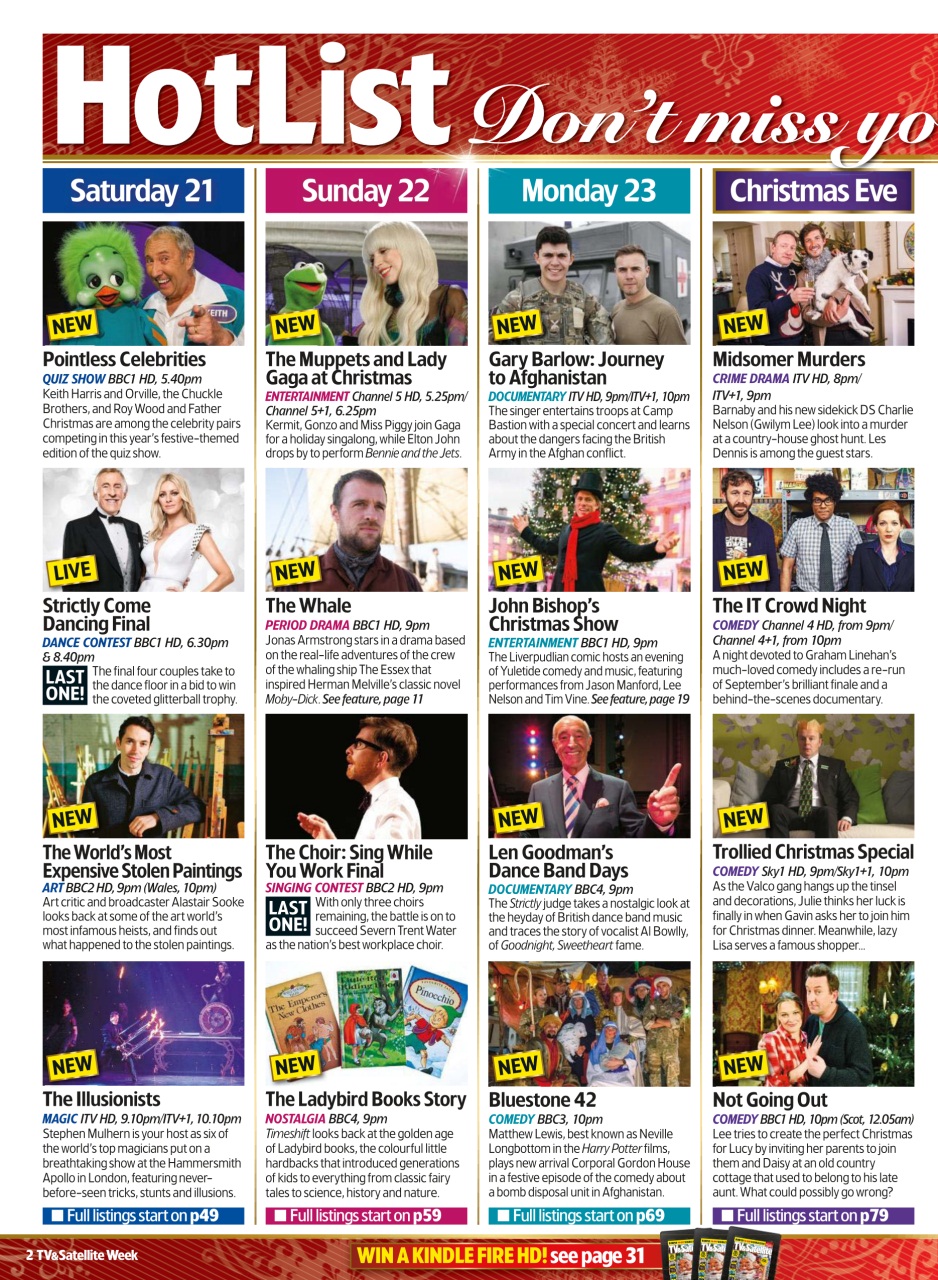 TV & Satellite Week Preview Pages