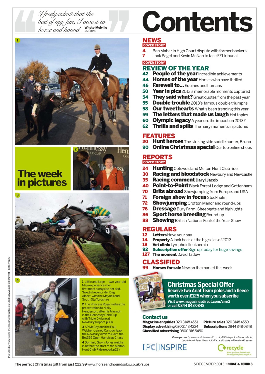Horse & Hound Preview Pages