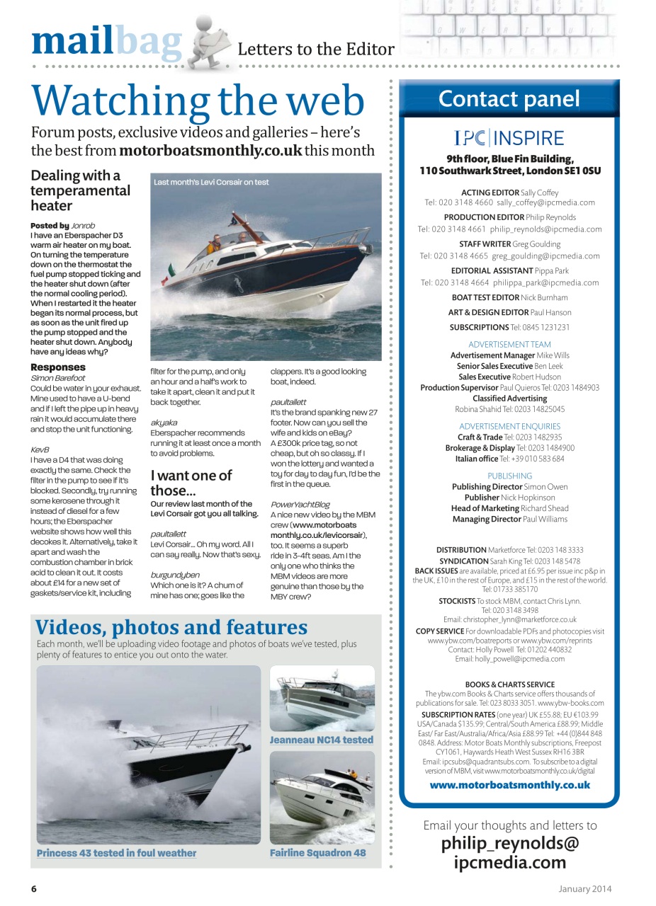 Motor Boats Monthly Preview Pages