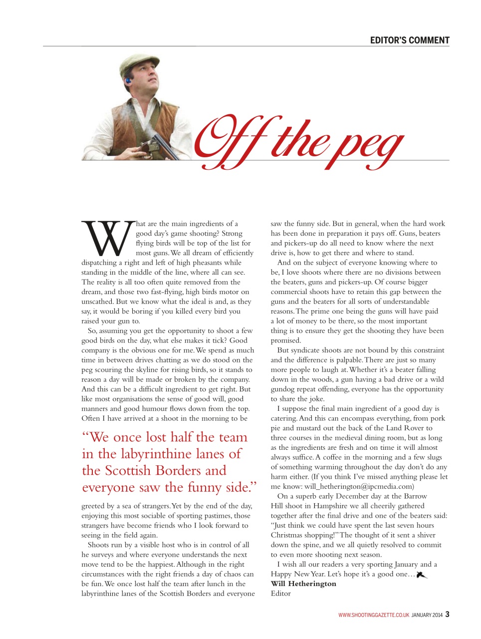 Shooting Gazette Preview Pages