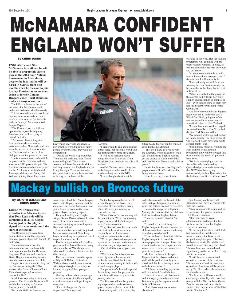 League Express Preview Pages