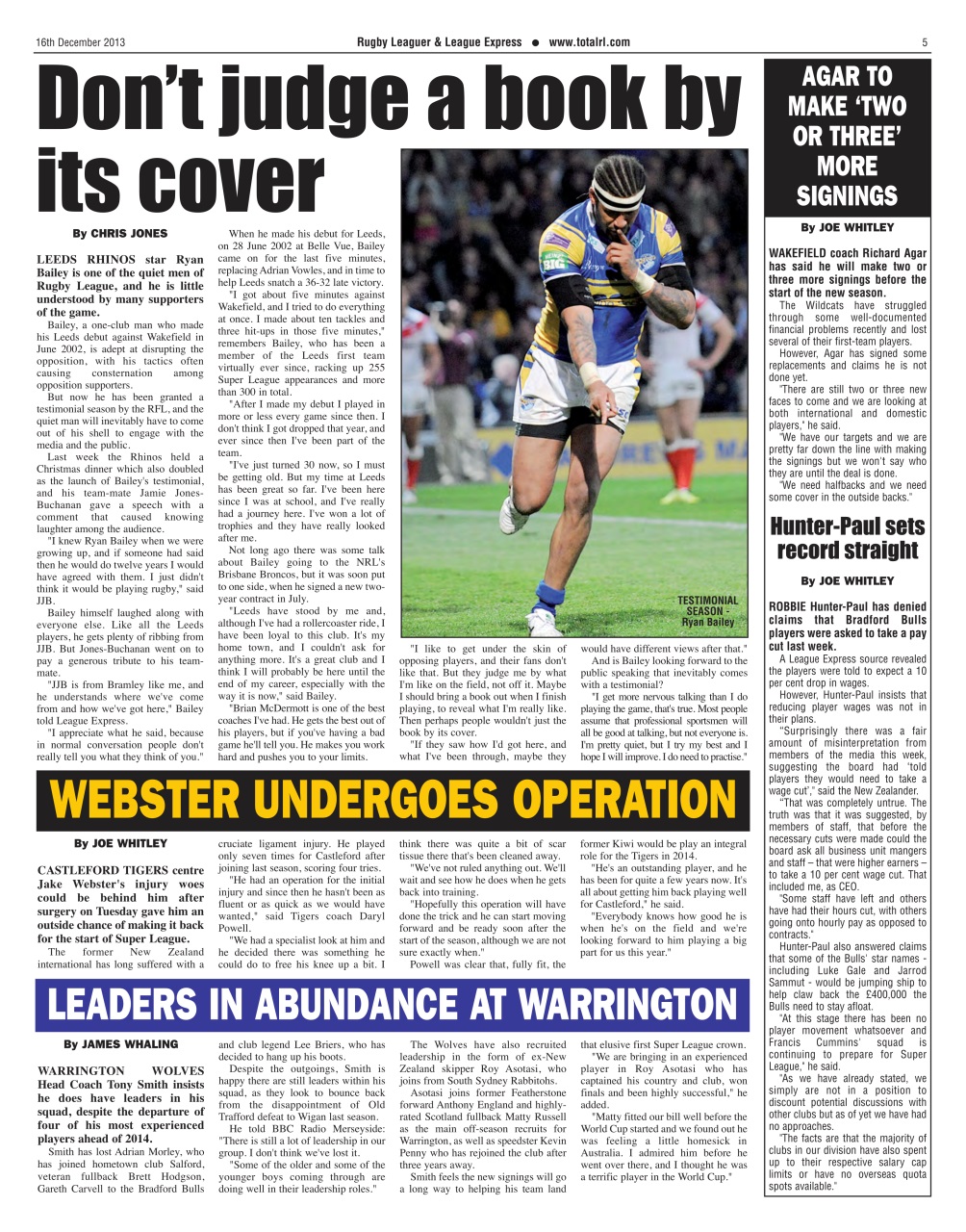 League Express Preview Pages