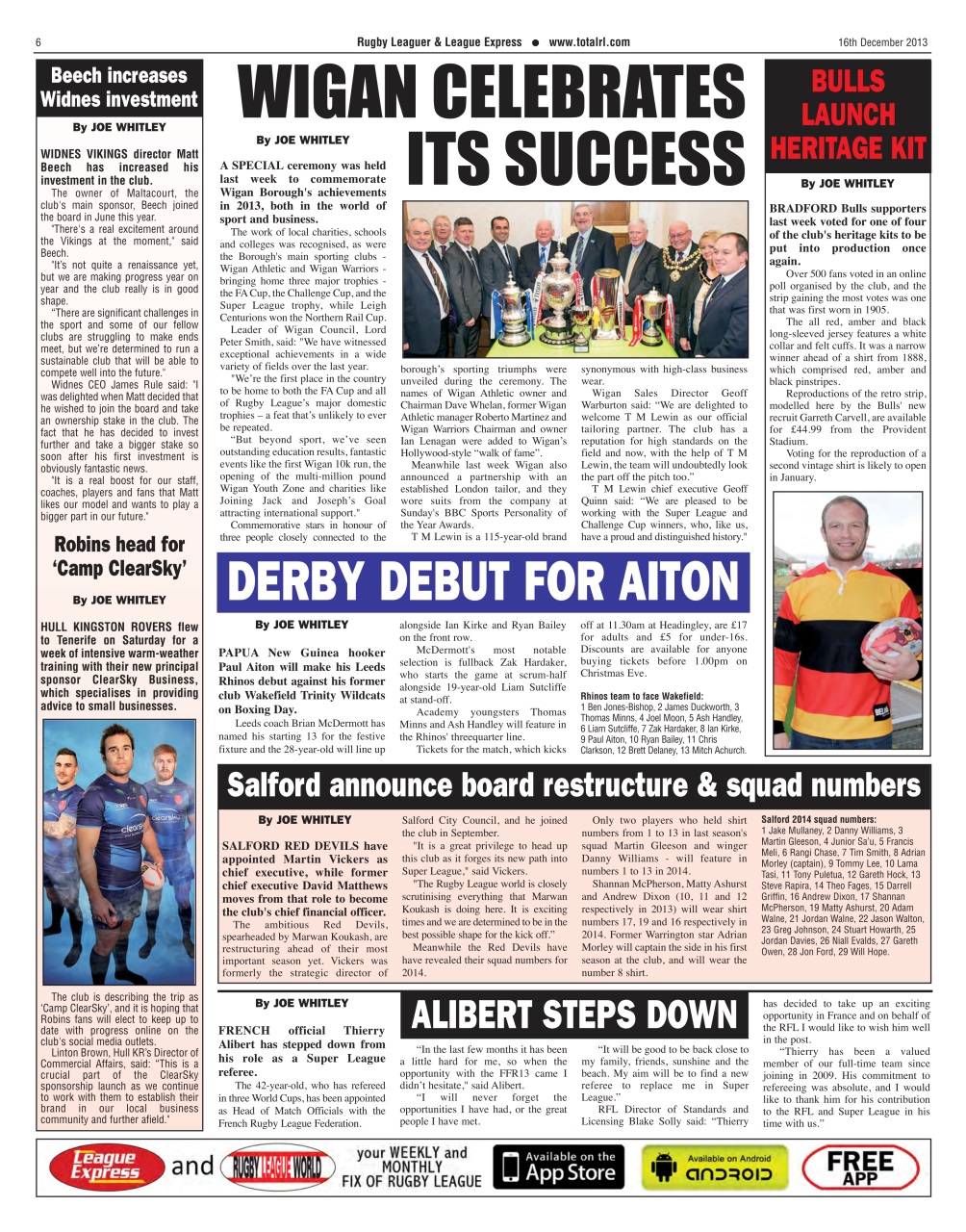 League Express Preview Pages