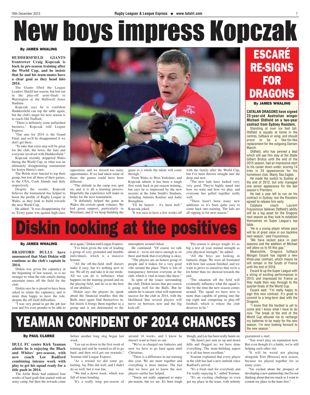 League Express Preview Pages