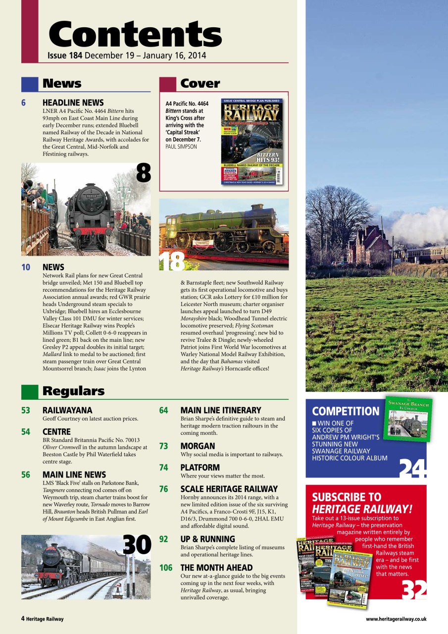 Heritage Railway Preview Pages