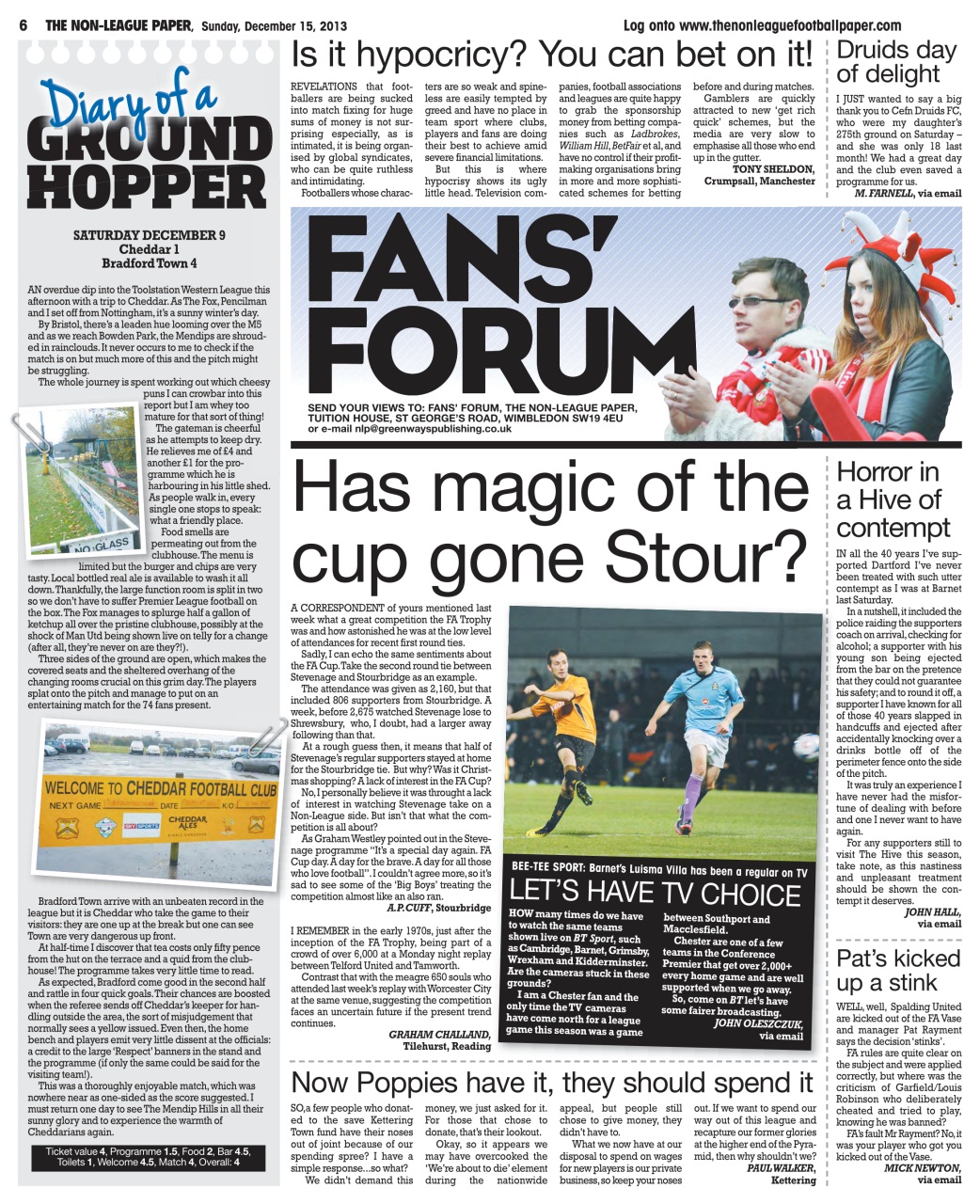 The Non-League Football Paper Preview Pages