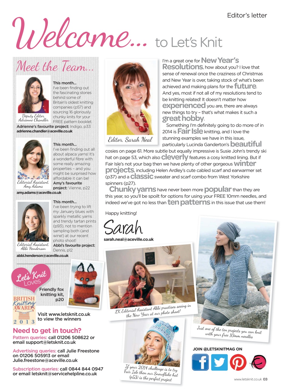 Let's Knit Preview Pages