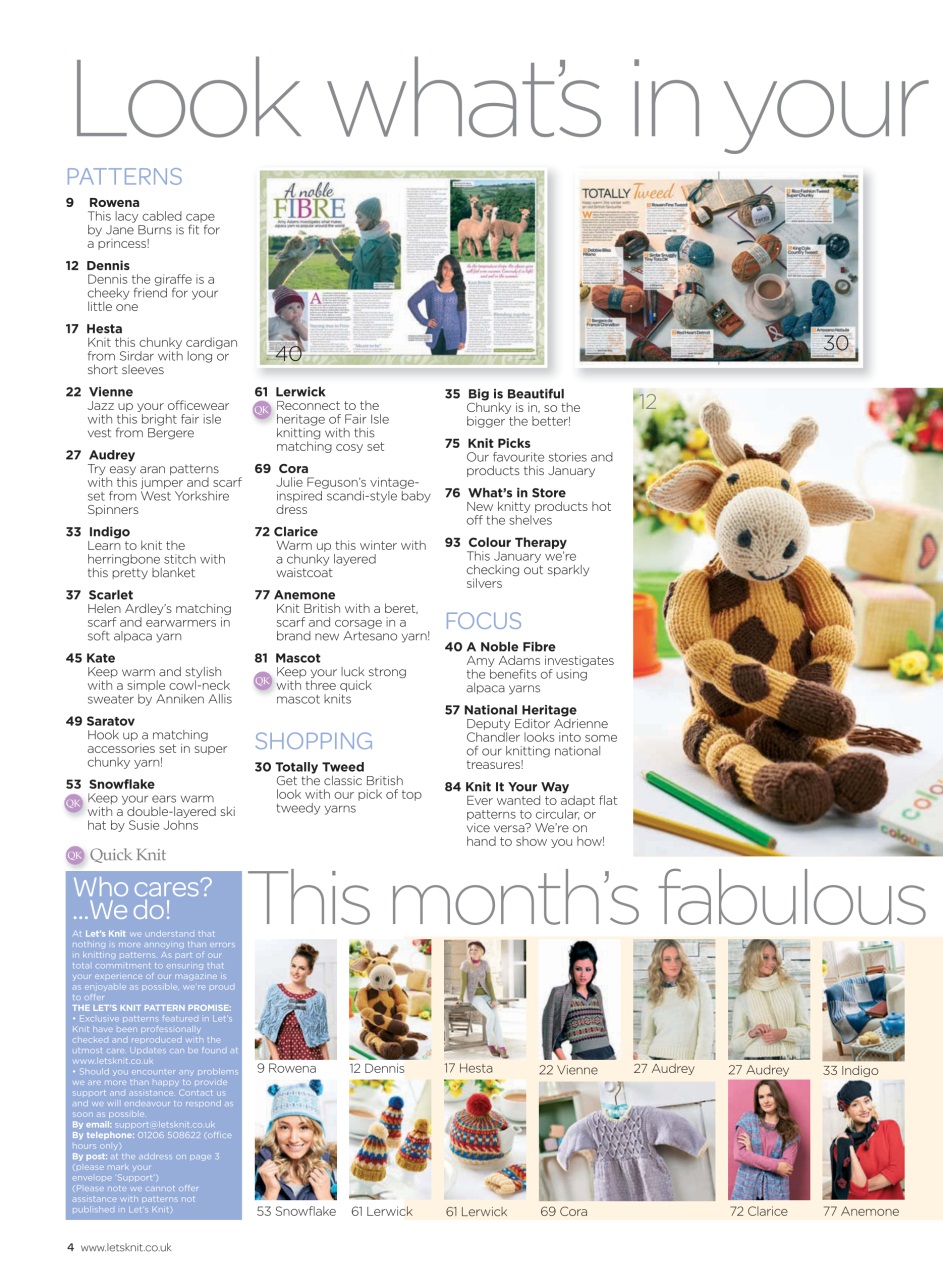 Let's Knit Preview Pages