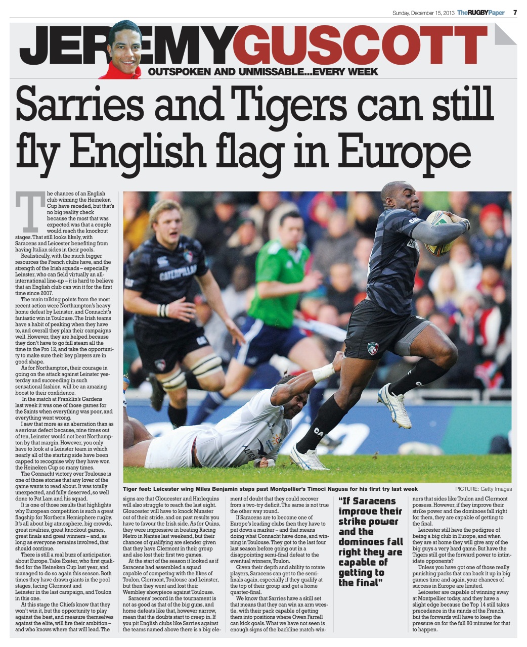 The Rugby Paper Preview Pages