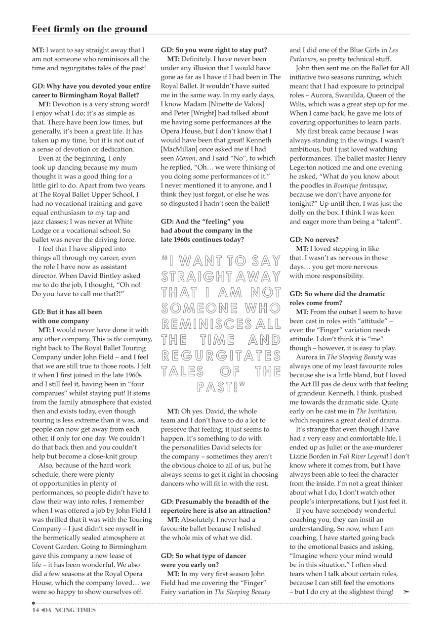 Dancing Times Preview Pages