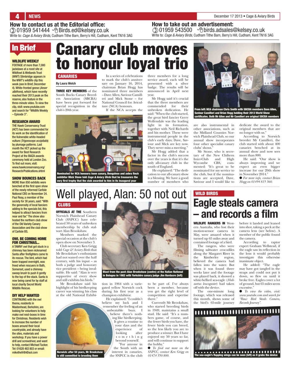 Cage & Aviary Birds Preview Pages