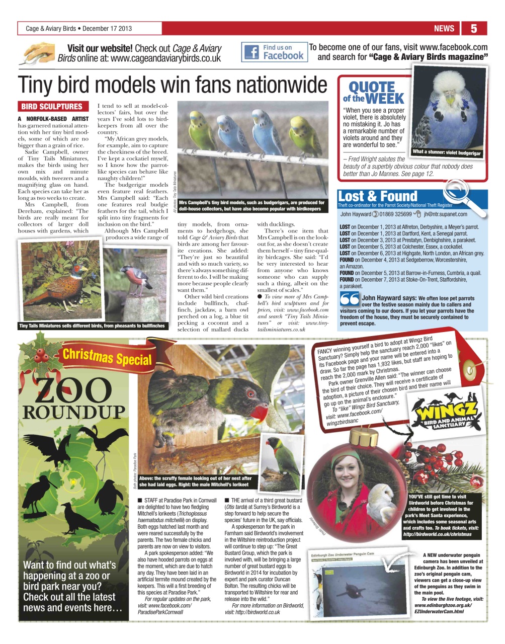 Cage & Aviary Birds Preview Pages