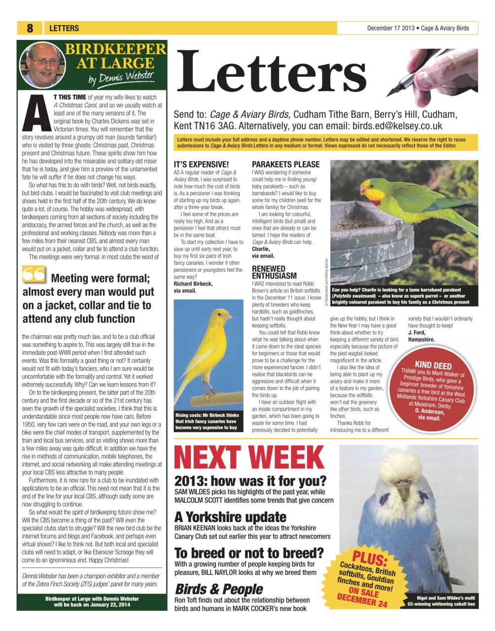 Cage & Aviary Birds Preview Pages