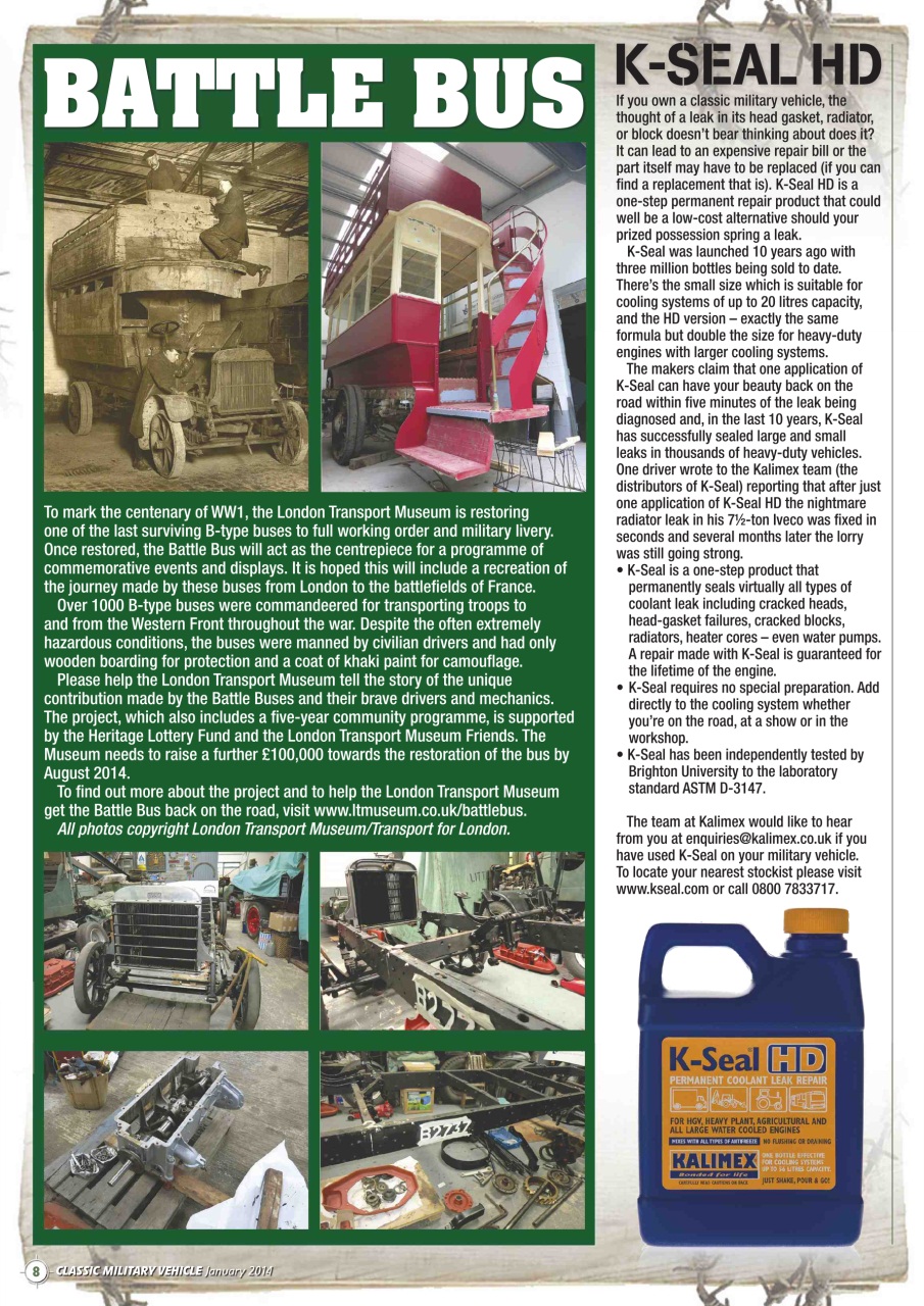 Classic Military Vehicle Preview Pages