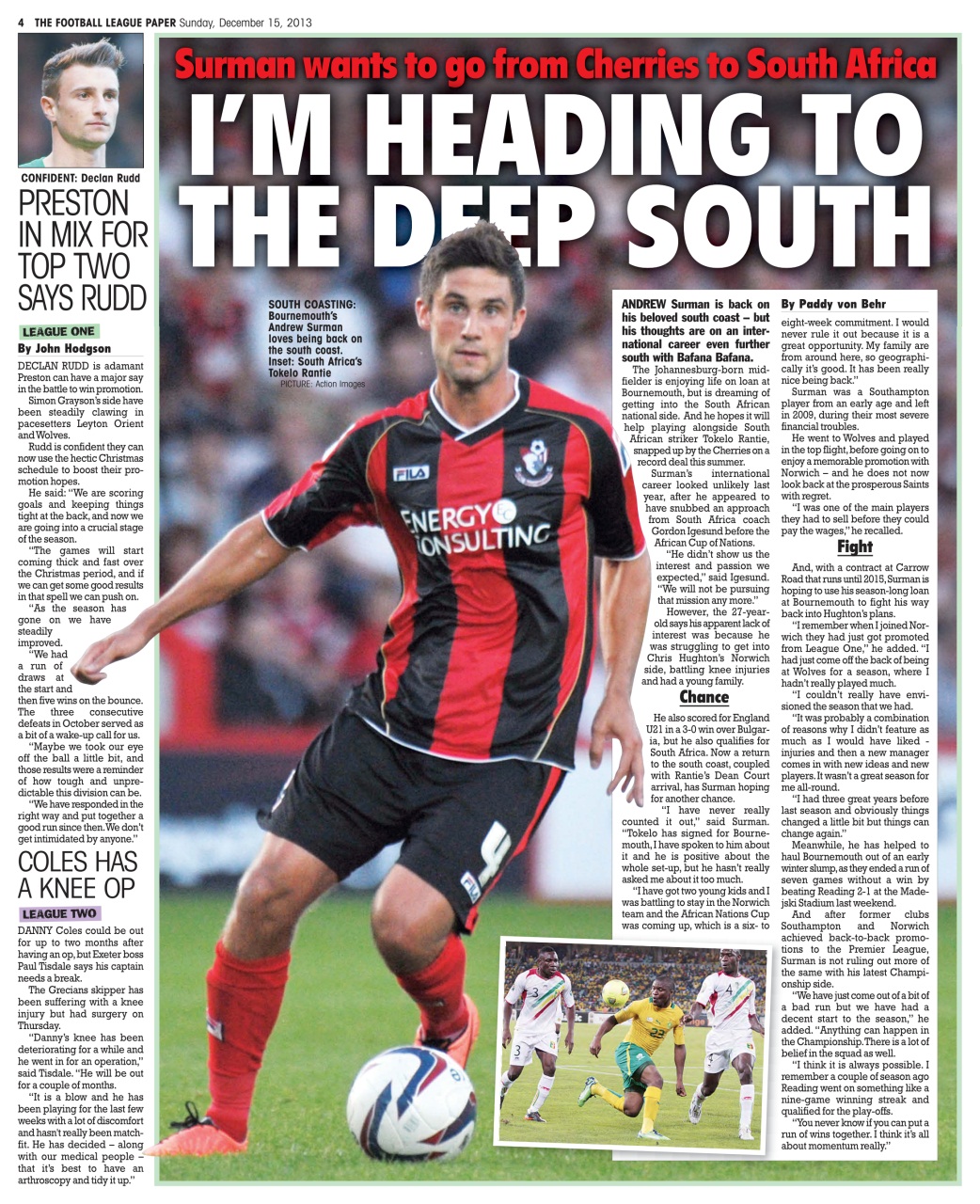 The Football League Paper Preview Pages