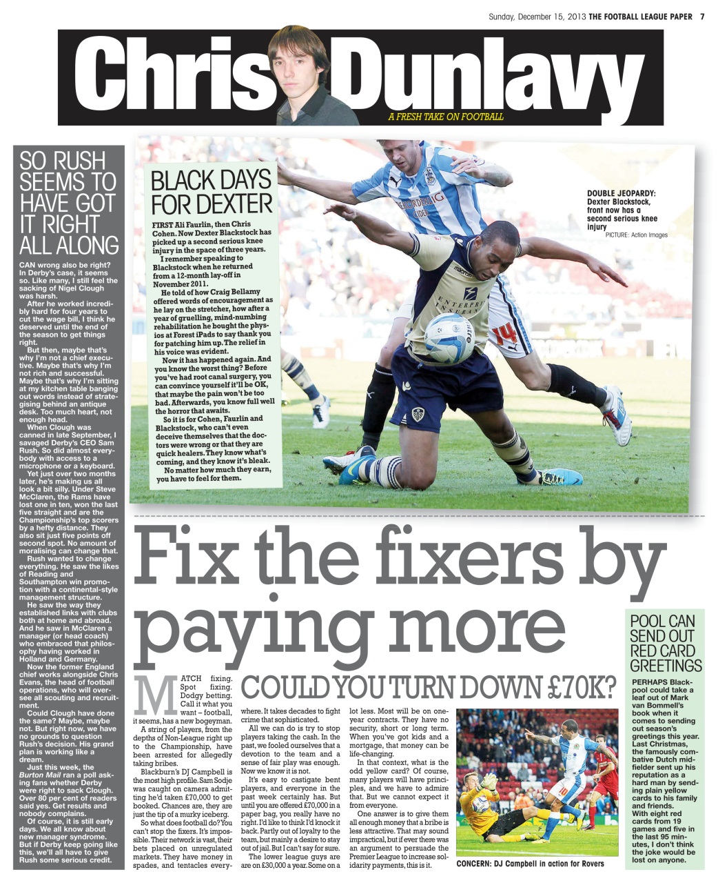 The Football League Paper Preview Pages