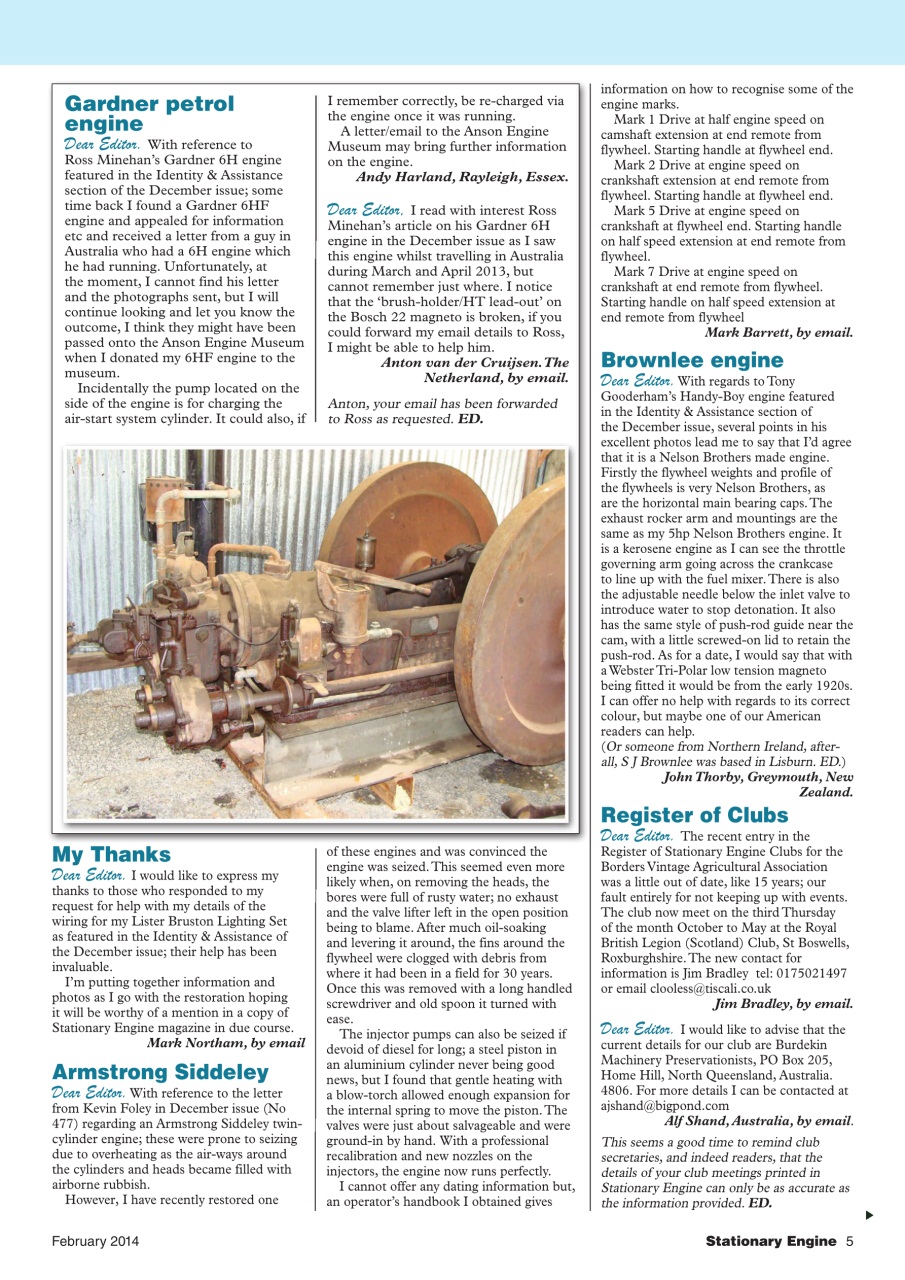 Stationary Engine Preview Pages
