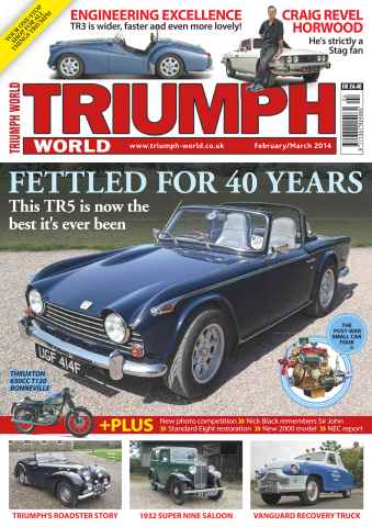 Triumph World issue Craig Revel Horwood and his Stag
