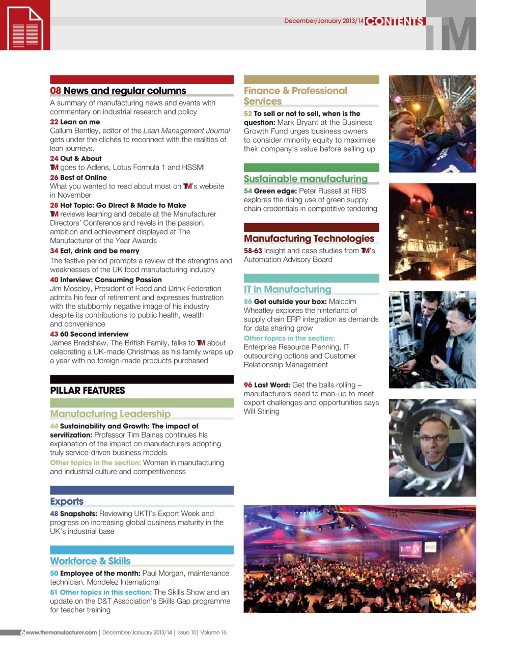 The Manufacturer Preview Pages