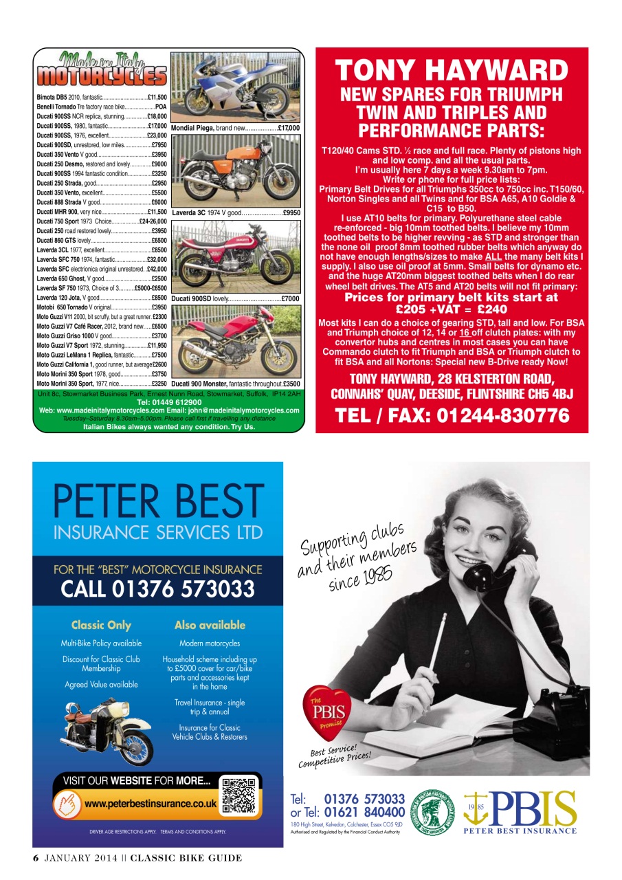 Classic Bike Guide Preview Pages